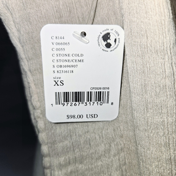 NEW FREE PEOPLE DRESS! Full length, slit w cinched waist, Tie back, size 2 - Picture 2 of 7